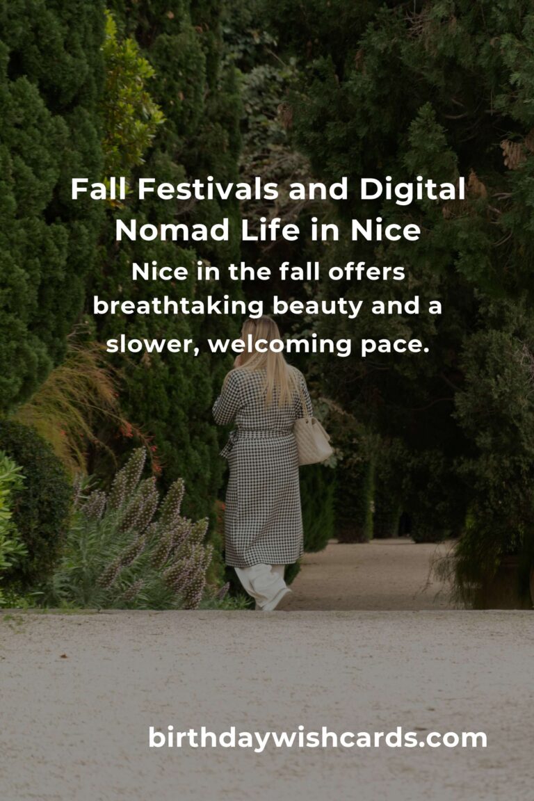 Unforgettable Fall Events in Nice: The Digital Nomad’s Guide to Connection & Adventure