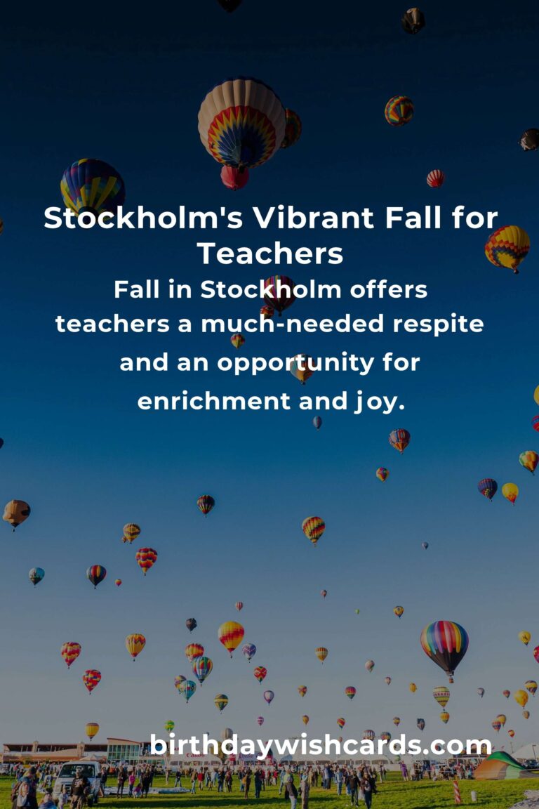 Unforgettable Fall Events in Stockholm Every Teacher Will Love
