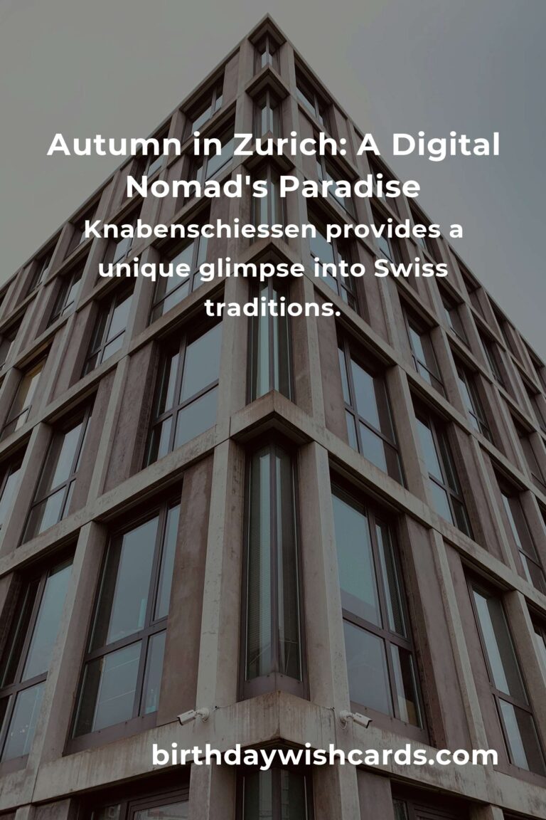 Unforgettable Fall Events in Zurich for Digital Nomads