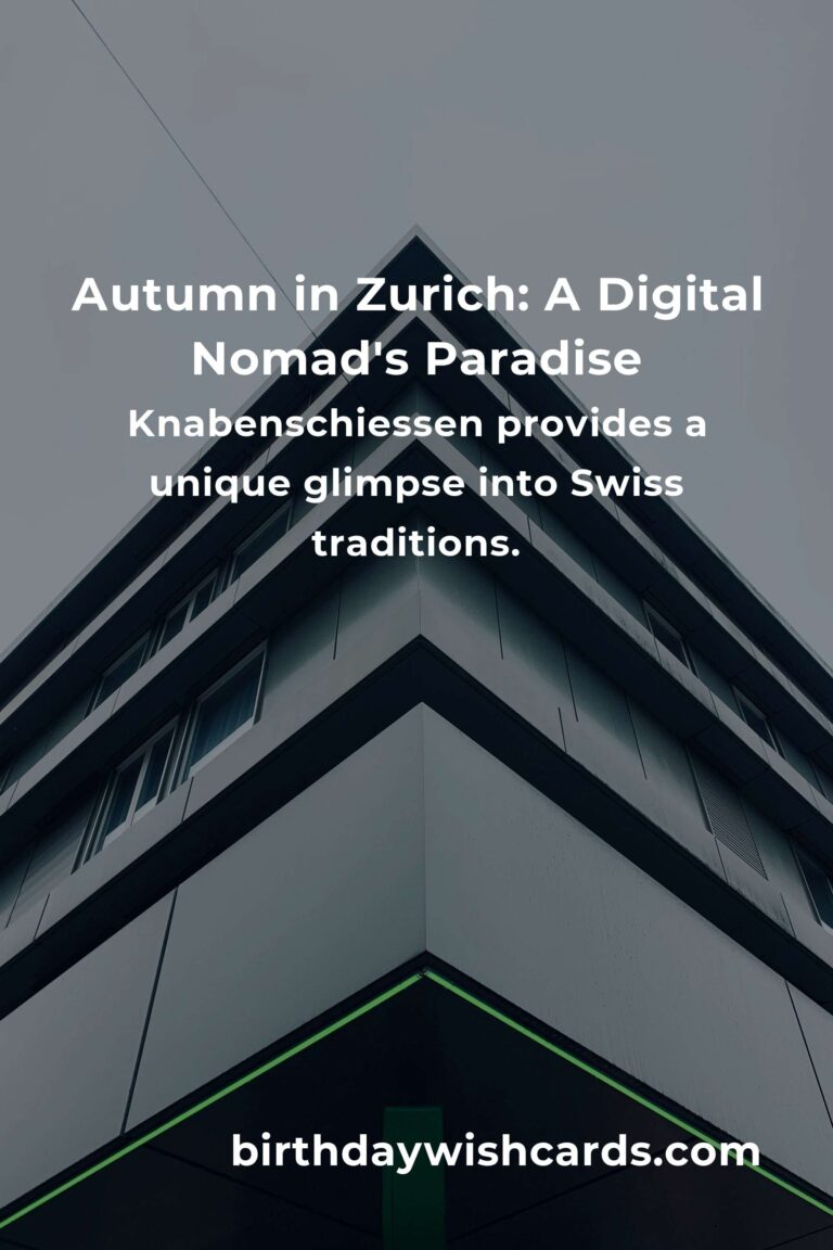 Unforgettable Fall Events in Zurich for Digital Nomads