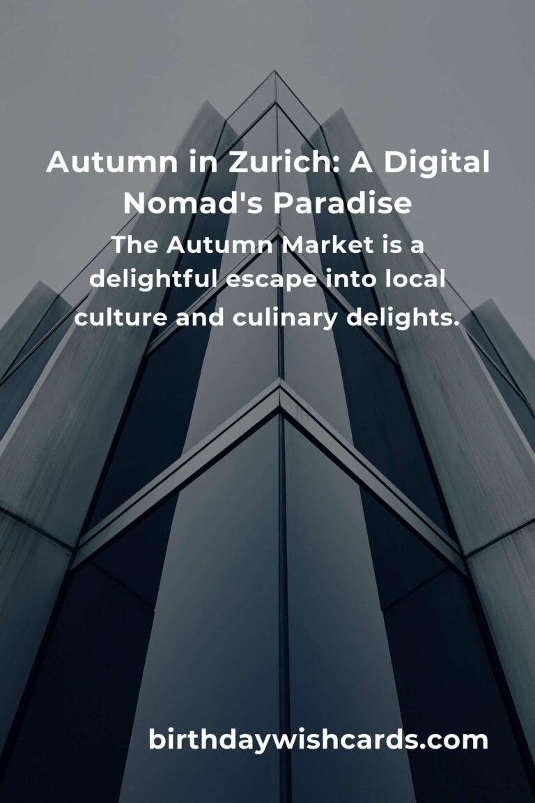 Unforgettable Fall Events in Zurich for Digital Nomads