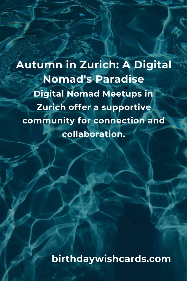 Unforgettable Fall Events in Zurich for Digital Nomads