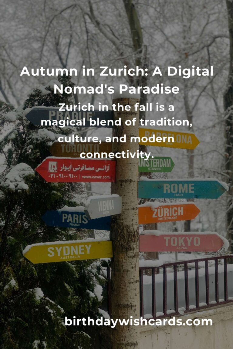Unforgettable Fall Events in Zurich for Digital Nomads