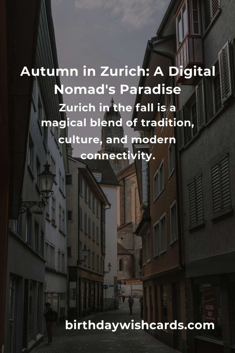 Unforgettable Fall Events in Zurich for Digital Nomads
