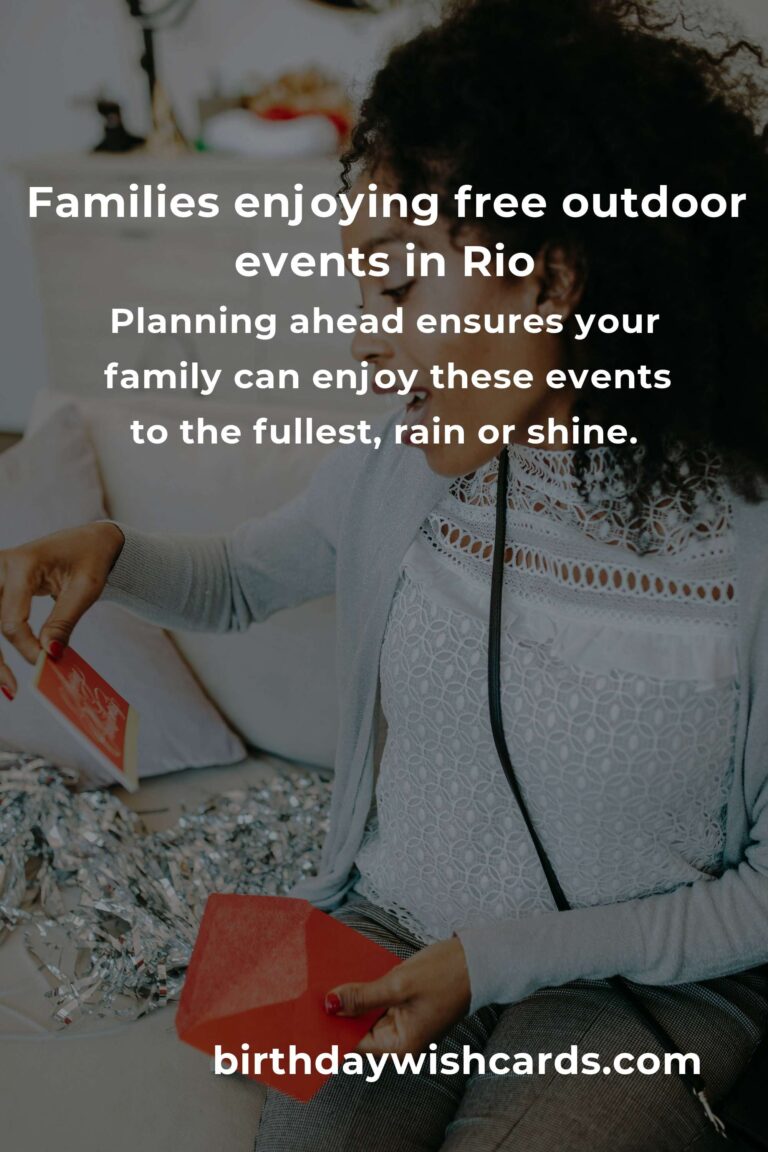 Unforgettable Family Adventures: The Best Free Events in Rio de Janeiro This Month