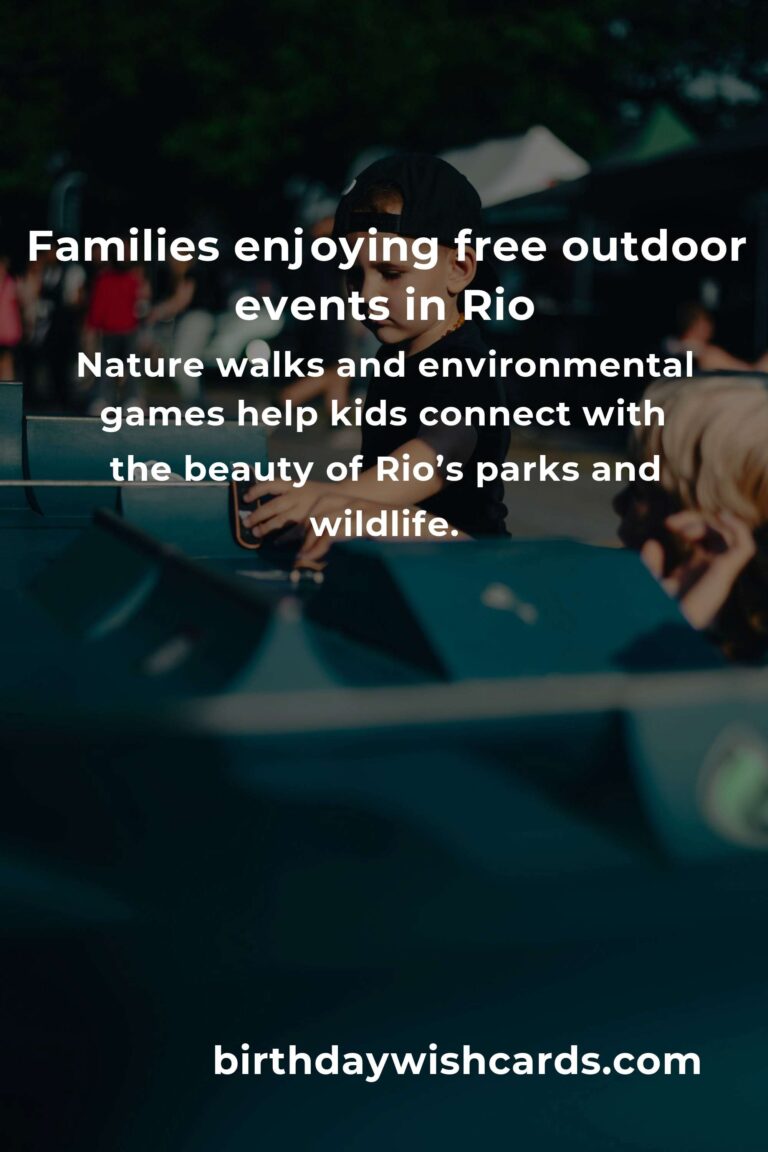 Unforgettable Family Adventures: The Best Free Events in Rio de Janeiro This Month