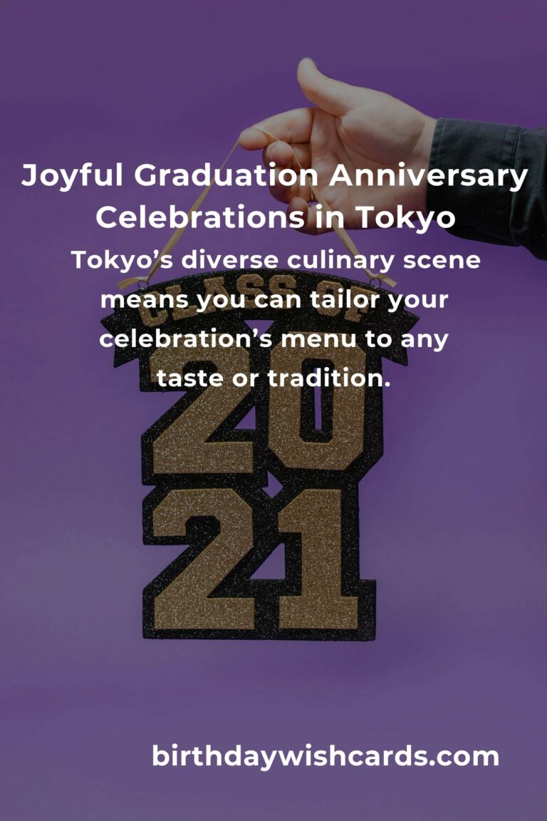 Unforgettable Graduation Anniversary Planning Guide in Tokyo: Celebrate Your Milestone in Style