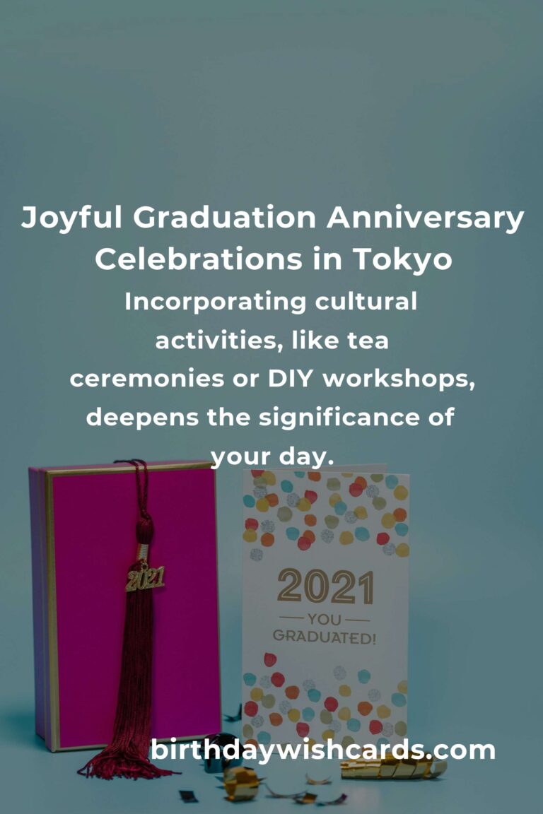 Unforgettable Graduation Anniversary Planning Guide in Tokyo: Celebrate Your Milestone in Style