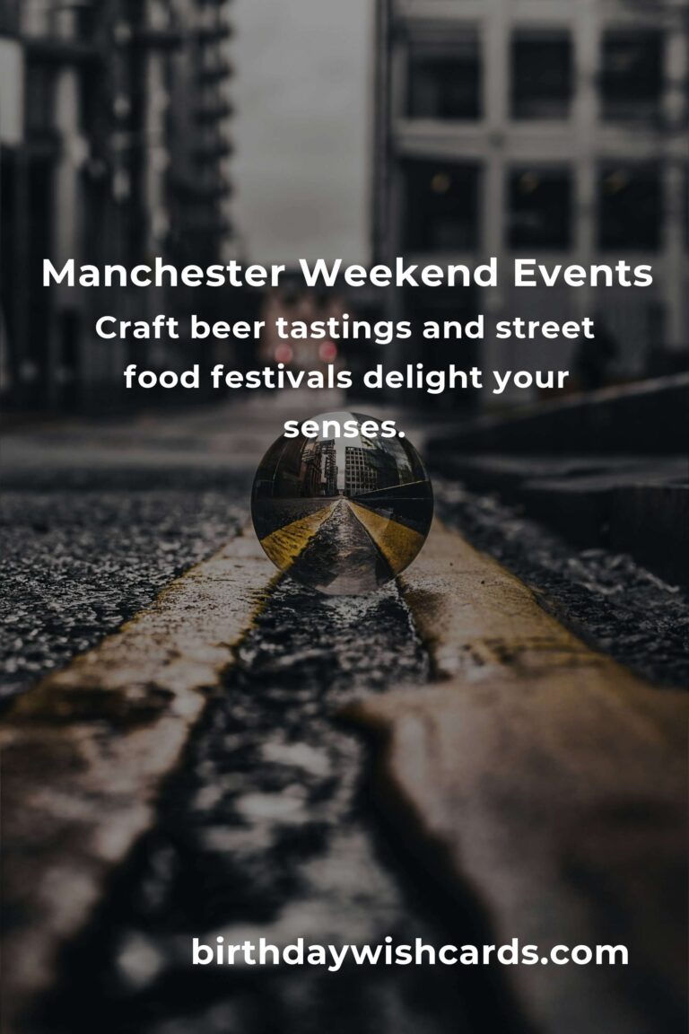 Unforgettable Moments Await: Top Local Events in Manchester This Weekend