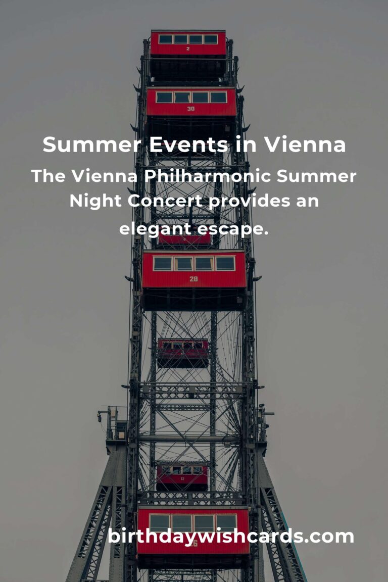 Unforgettable Summer Events in Vienna for Working Moms: Embrace Joy and Connection
