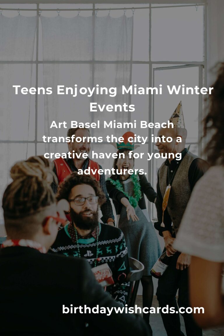 Unforgettable Winter Events in Miami: A Teen's Dream Escape