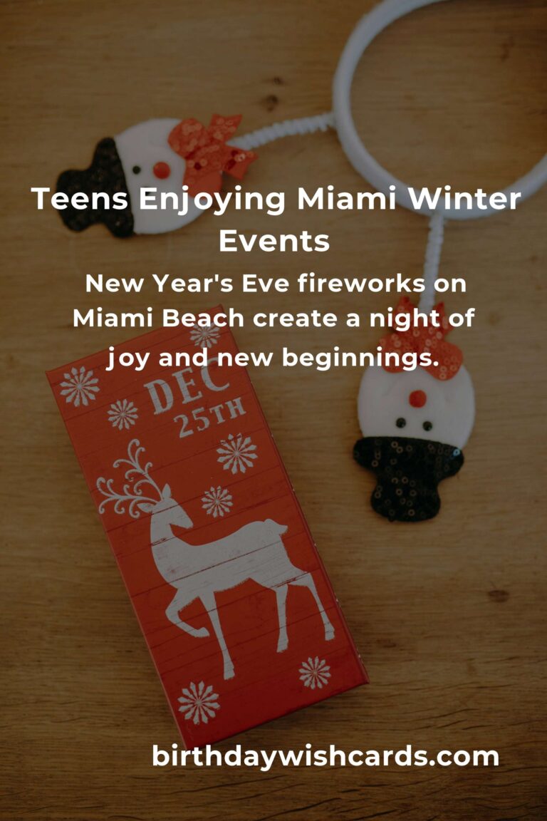Unforgettable Winter Events in Miami: A Teen's Dream Escape
