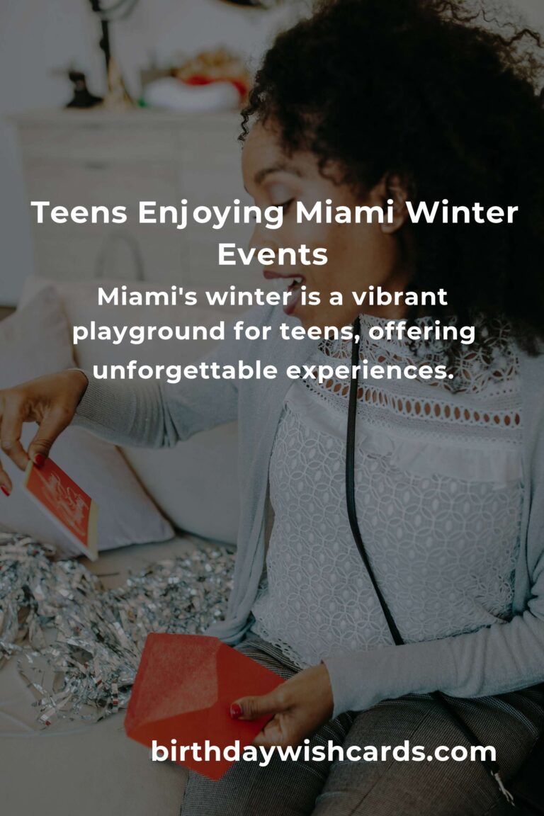Unforgettable Winter Events in Miami: A Teen's Dream Escape