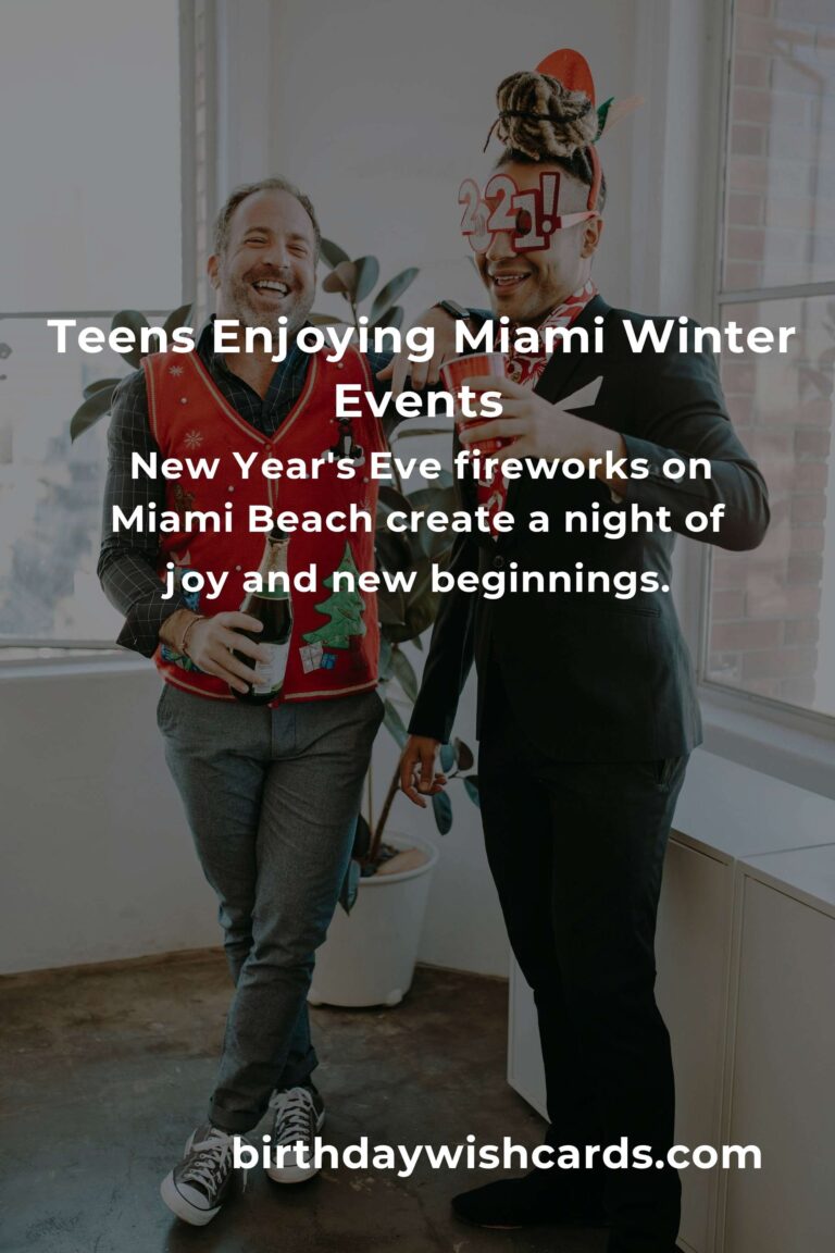 Unforgettable Winter Events in Miami: A Teen's Dream Escape