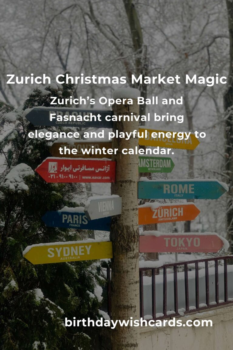Unforgettable Winter Events in Zurich: A First-Time Buyer's Guide to the City’s Magical Season