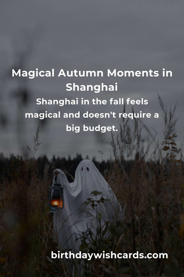 Unforgettable Yet Affordable: The Best Fall Events in Shanghai for Budget Travelers