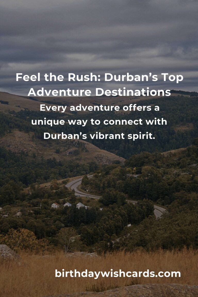 Unleash Your Adventurous Spirit: Top 4 Thrilling Adventure Spots to Visit in Durban