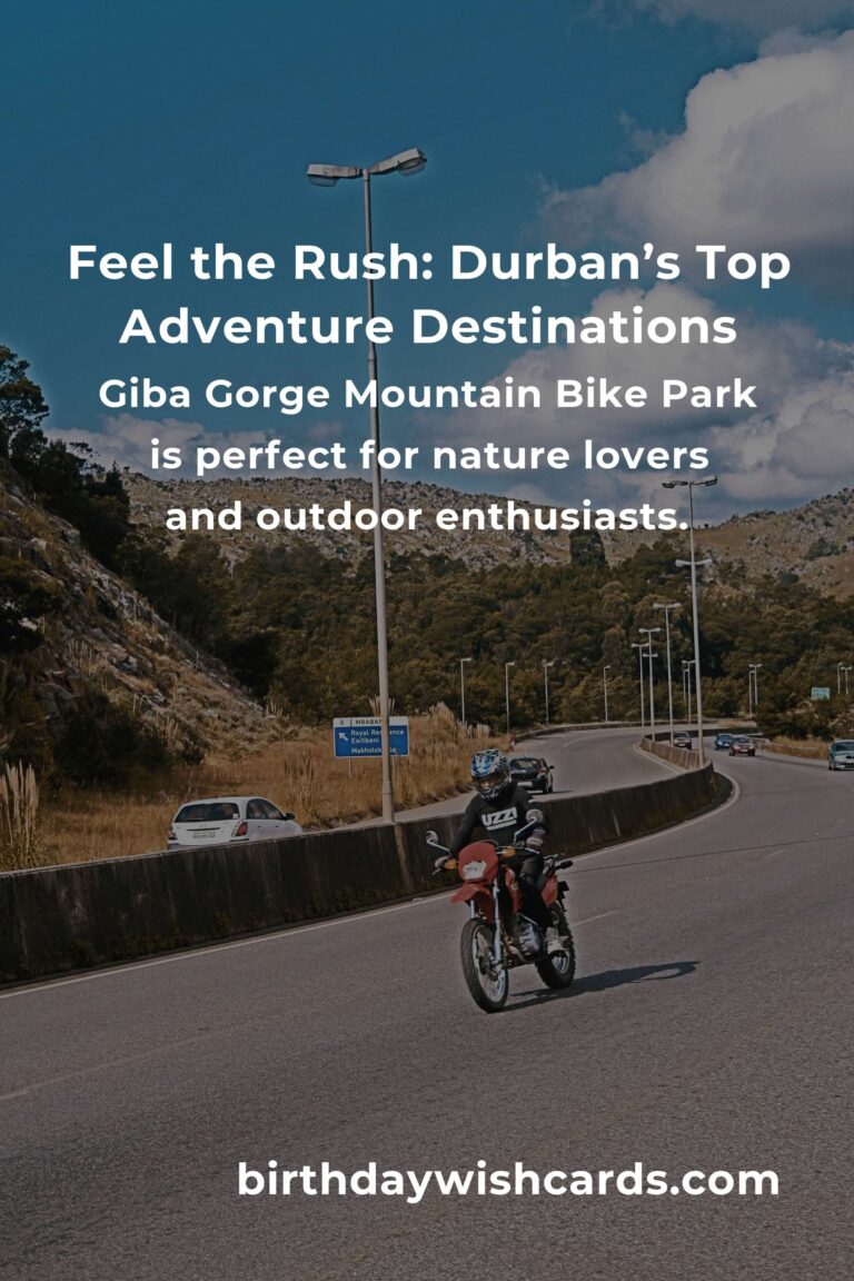 Unleash Your Adventurous Spirit: Top 4 Thrilling Adventure Spots to Visit in Durban