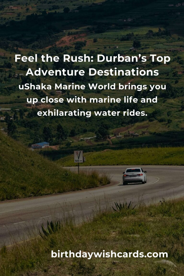 Unleash Your Adventurous Spirit: Top 4 Thrilling Adventure Spots to Visit in Durban