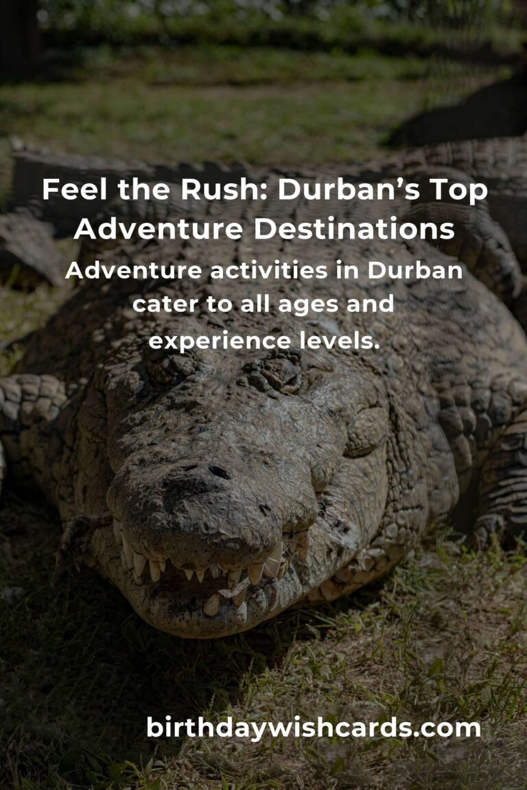 Unleash Your Adventurous Spirit: Top 4 Thrilling Adventure Spots to Visit in Durban