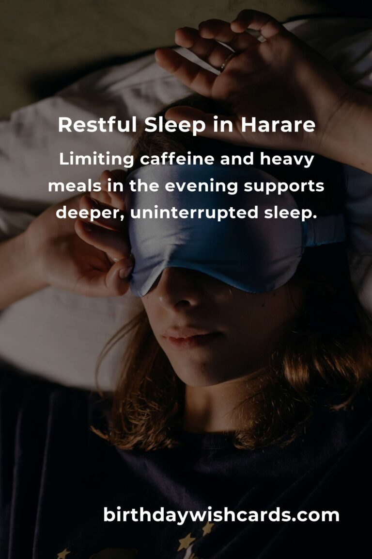 Unlock Restful Nights: Daily Habits for Better Sleep Quality in Harare