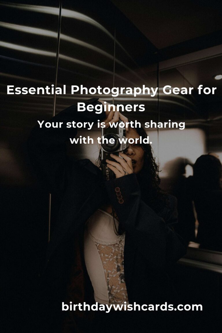 Unlock Your Creative Vision: The Complete Beginner’s Guide to Photography Gear (With Heart!)