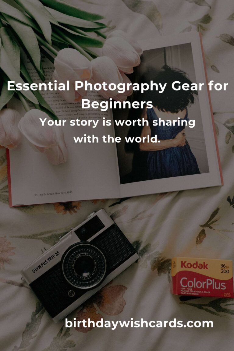 Unlock Your Creative Vision: The Complete Beginner’s Guide to Photography Gear (With Heart!)