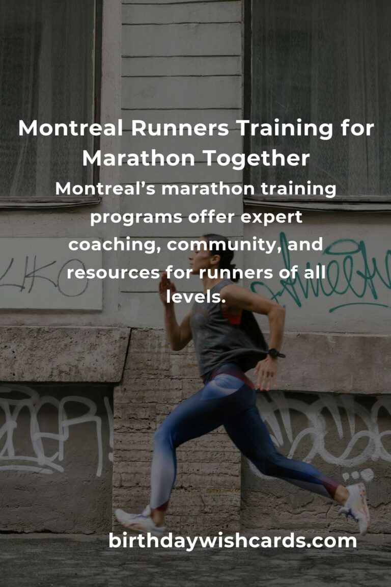 Unlock Your Potential: Best Marathon Training Classes in Montreal for 2025