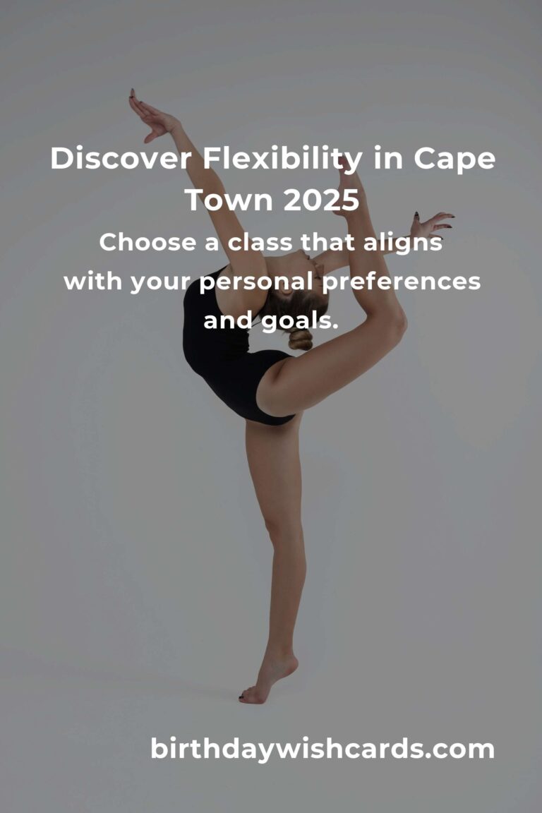 Unlock Your Potential: Discover the Best Flexibility Classes in Cape Town for 2025