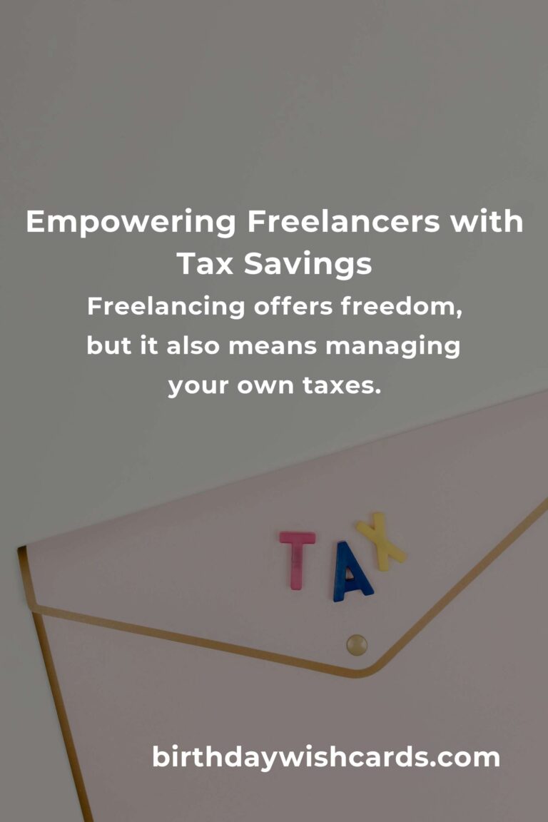 Unlocking Financial Freedom: A Complete Guide to Tax Savings for Freelancers