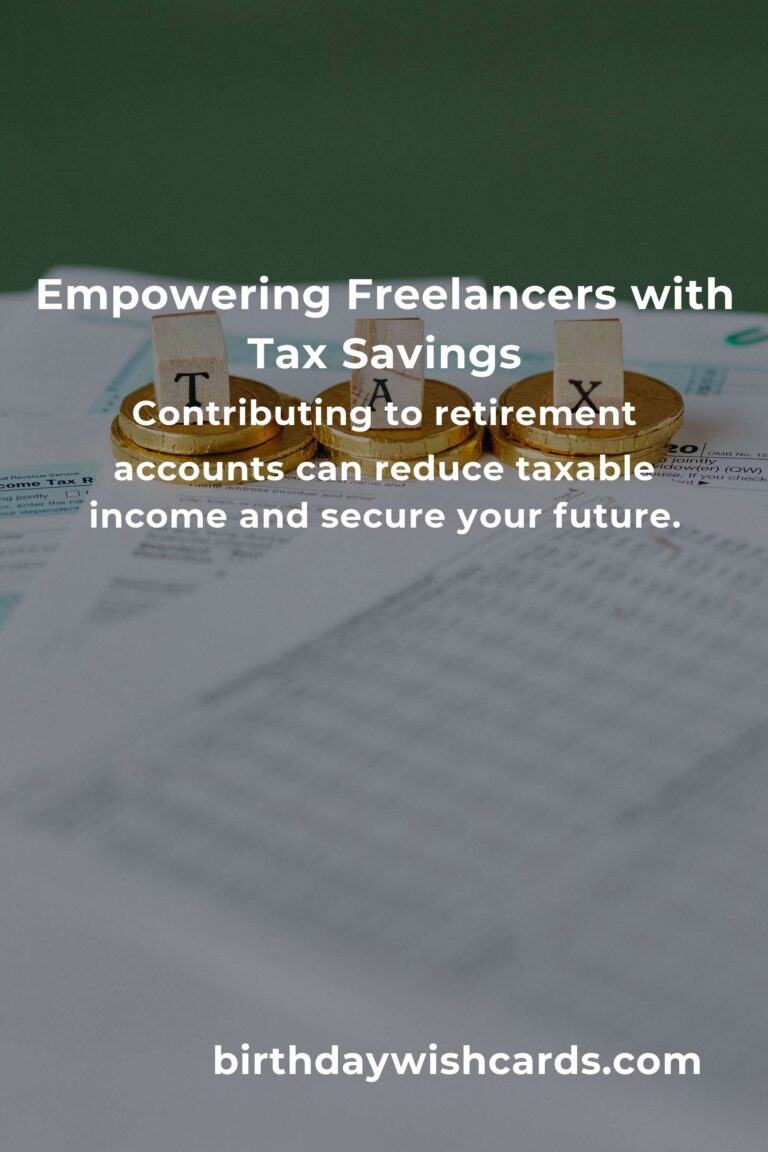 Unlocking Financial Freedom: A Complete Guide to Tax Savings for Freelancers