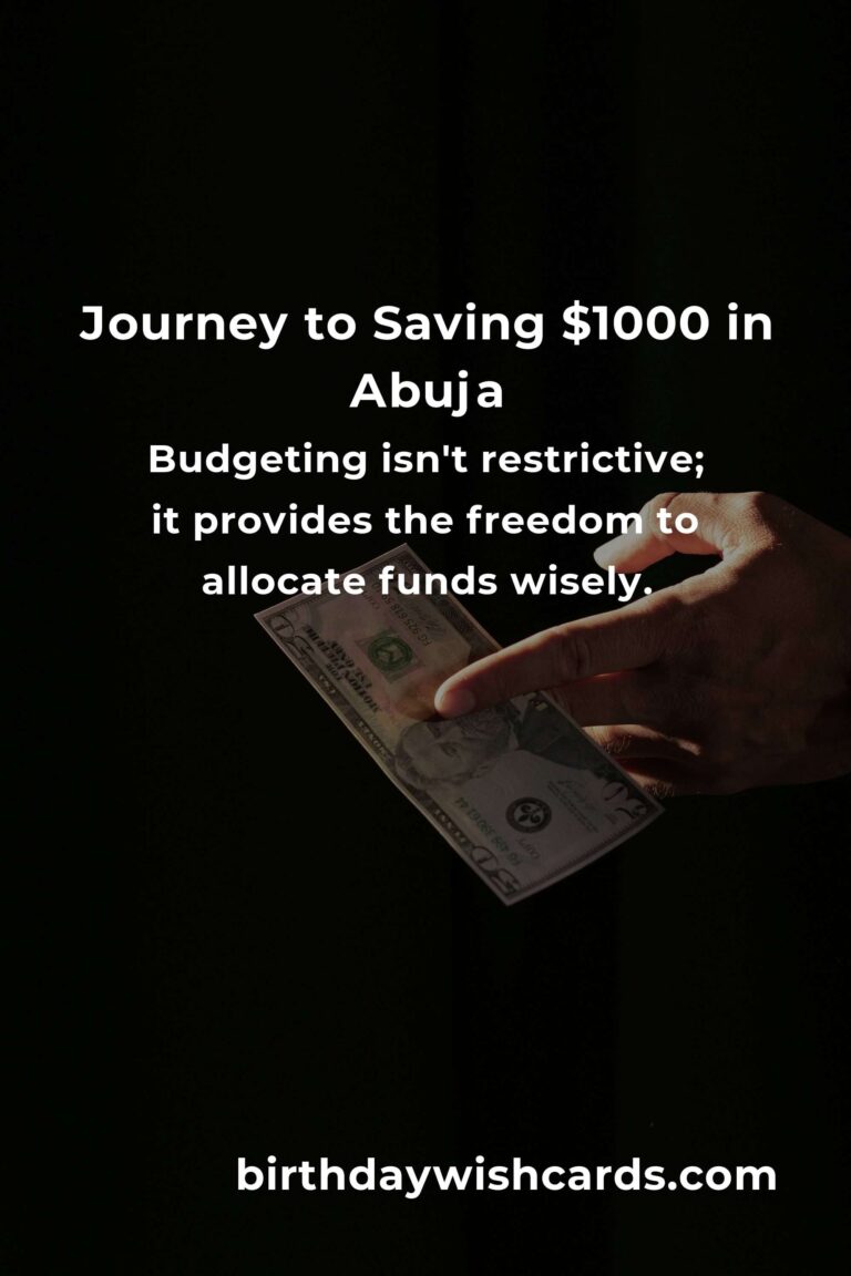 Unlocking Financial Freedom: How to Save $1000 in Abuja Even on a Tight Budget
