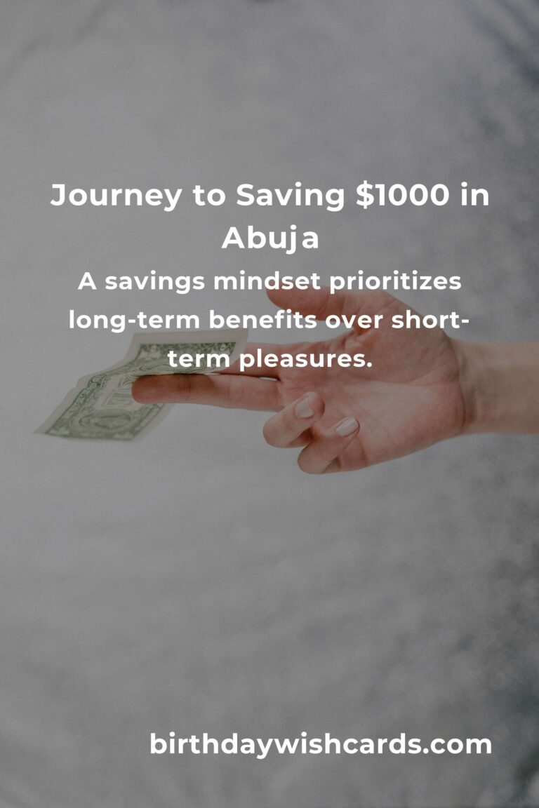 Unlocking Financial Freedom: How to Save $1000 in Abuja Even on a Tight Budget