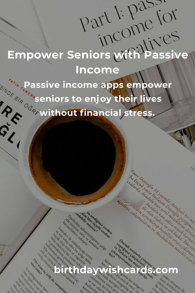 Unlocking Financial Freedom: The Best Passive Income Apps for Seniors