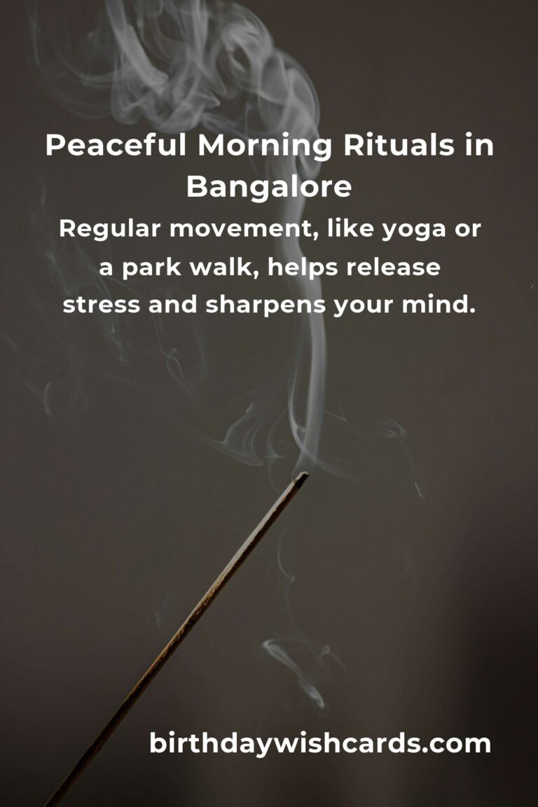 Unlocking Mental Clarity: Daily Habits for Bangalore's Urban Souls
