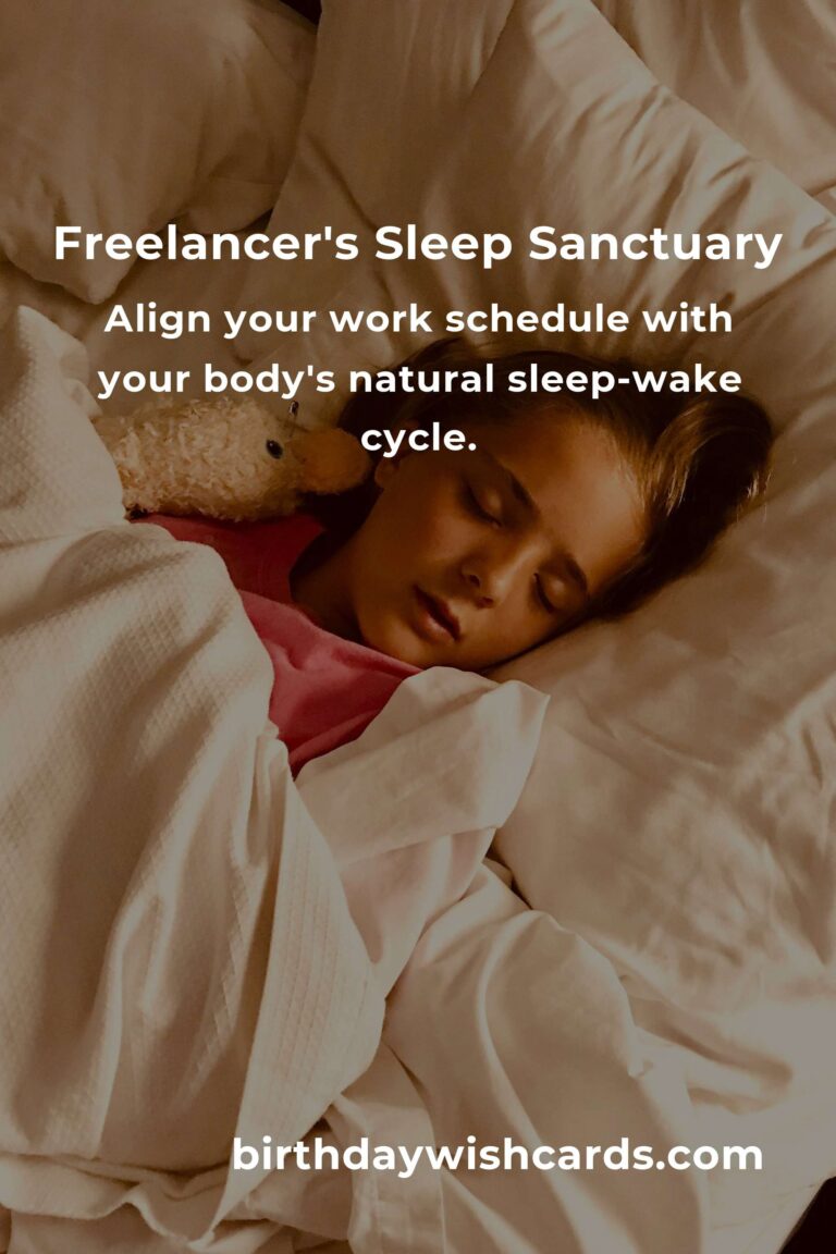Unlocking Restful Nights: The Freelancer’s Guide to Better Sleep Quality