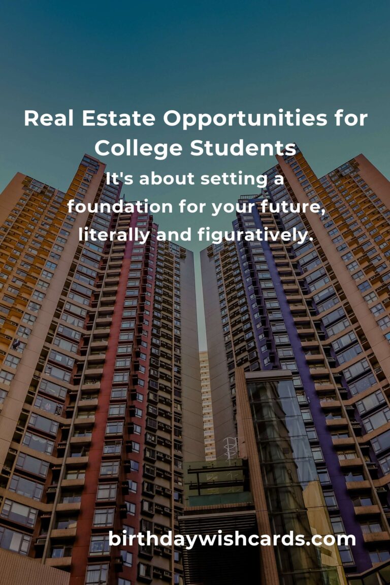 Unlocking the Door: A Heartfelt Guide to Real Estate for College Students