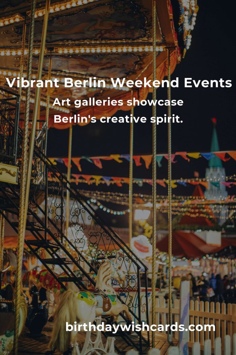 Unmissable Berlin Moments: Top Local Events Lighting Up the City This Weekend