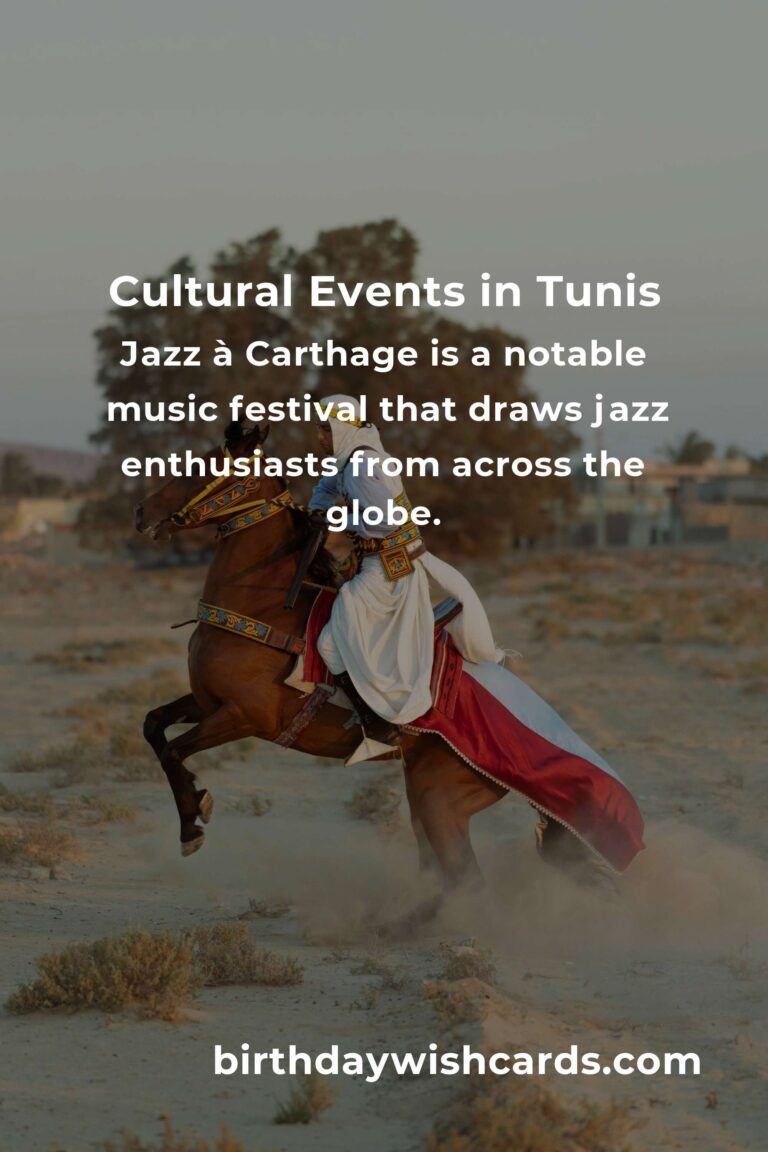 Unmissable Cultural Events in Tunis for 2025