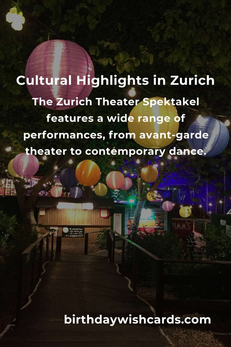 Unmissable Cultural Events in Zurich 2025