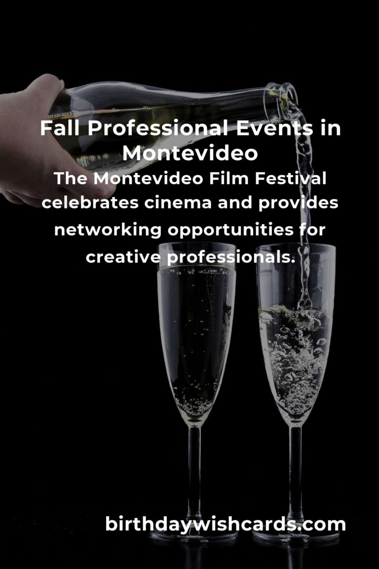 Unmissable Fall Events in Montevideo for Professionals