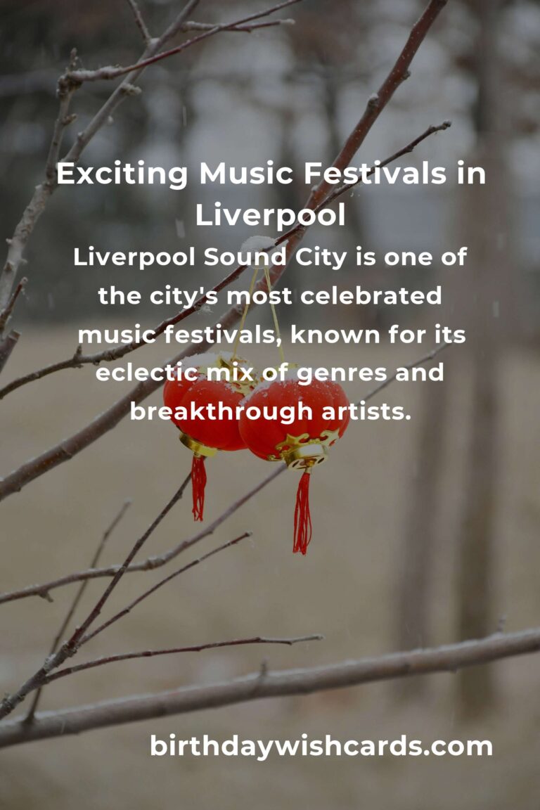 Upcoming Music Festivals in Liverpool for 2025: A Comprehensive Guide