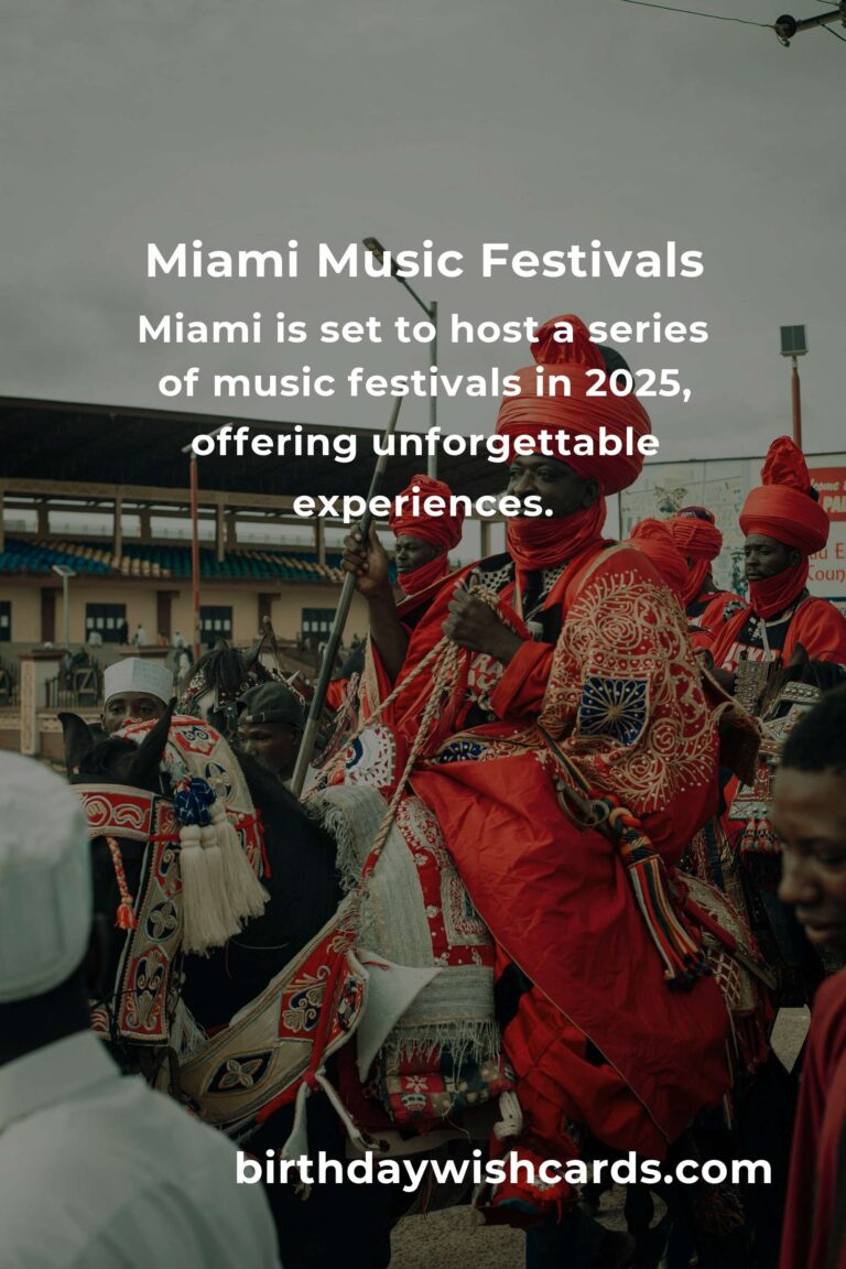Upcoming Music Festivals in Miami for 2025: A Melodic Extravaganza