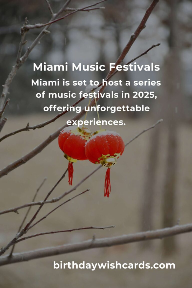 Upcoming Music Festivals in Miami for 2025: A Melodic Extravaganza