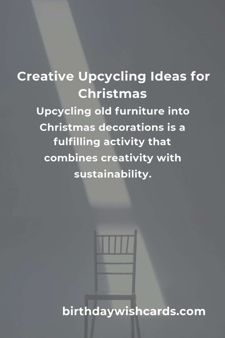 Upcycle Your Old Furniture: Christmas Decorations Edition