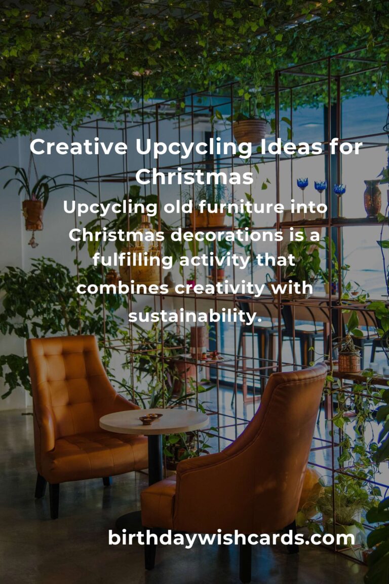 Upcycle Your Old Furniture: Christmas Decorations Edition