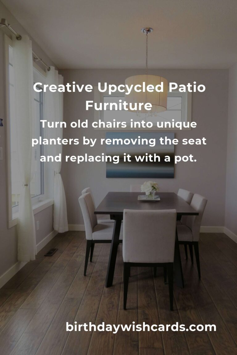Upcycle Your Old Furniture: Patio Furniture Edition for a Sustainable Backyard