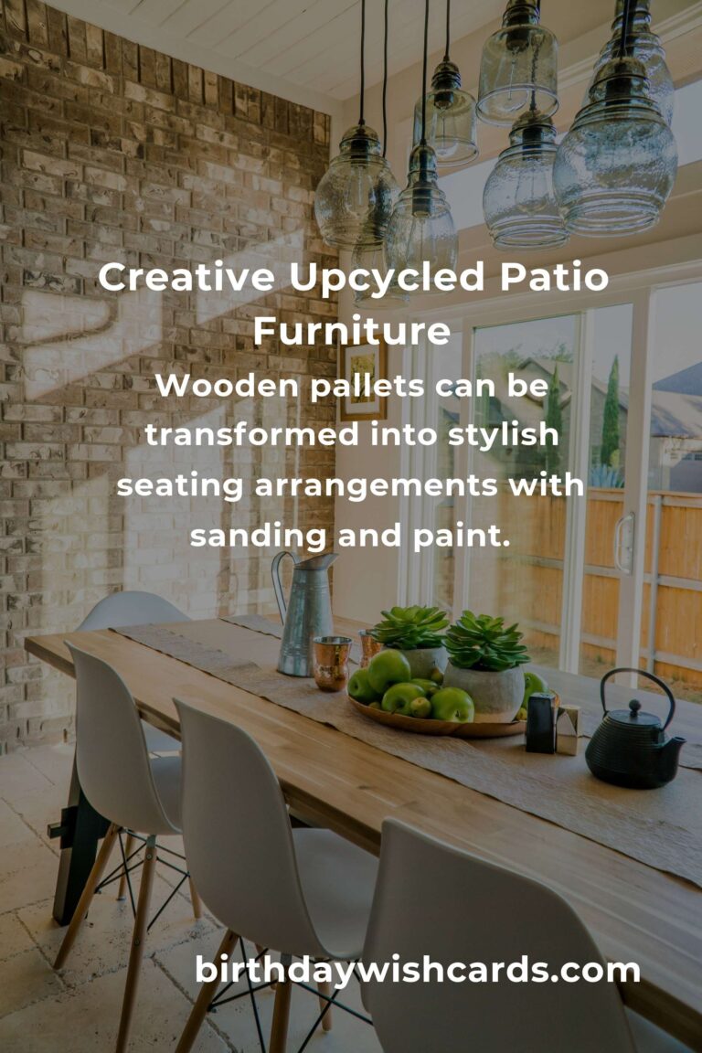Upcycle Your Old Furniture: Patio Furniture Edition for a Sustainable Backyard