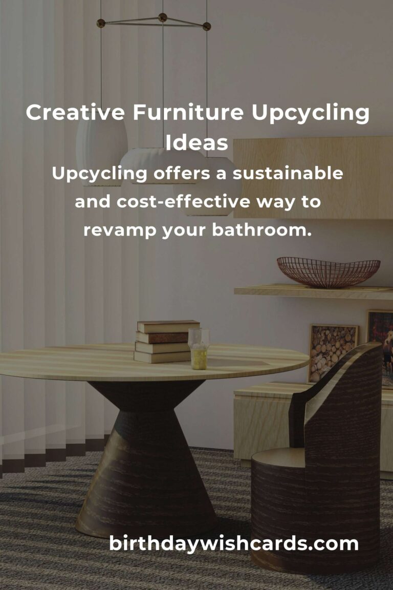 Upcycle Your Old Furniture: Transform Your Bathroom with Creative Renovations