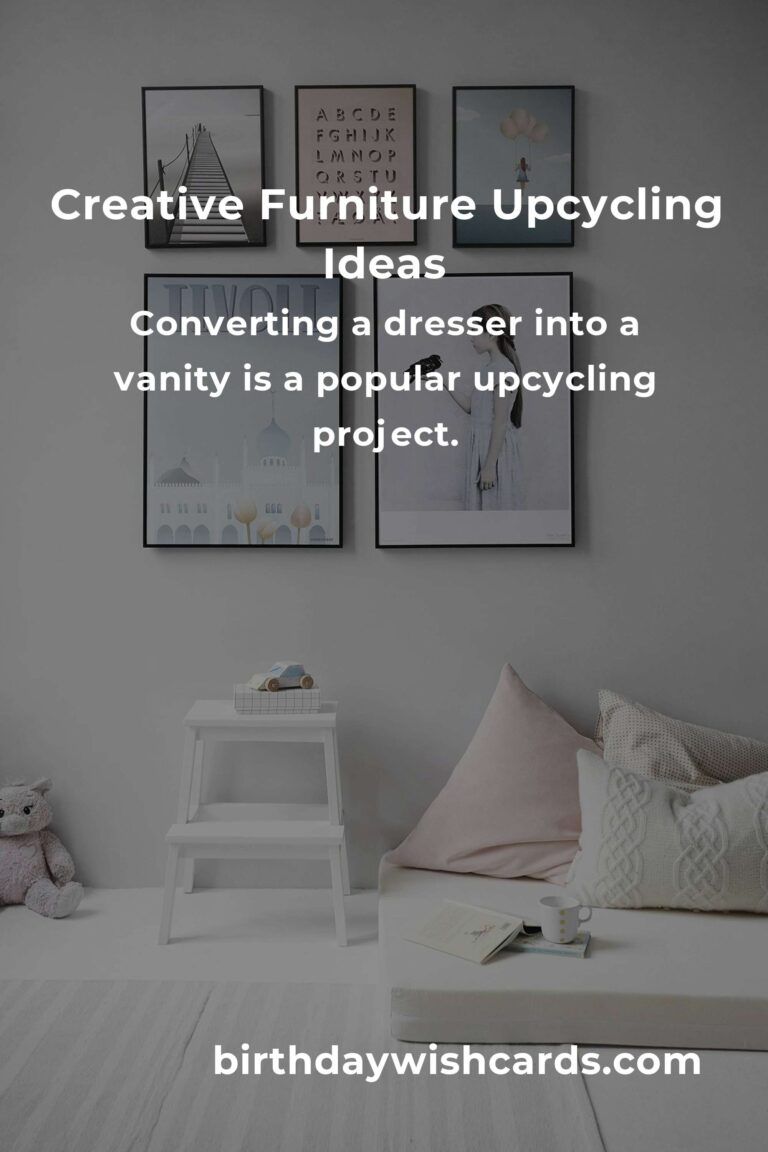 Upcycle Your Old Furniture: Transform Your Bathroom with Creative Renovations